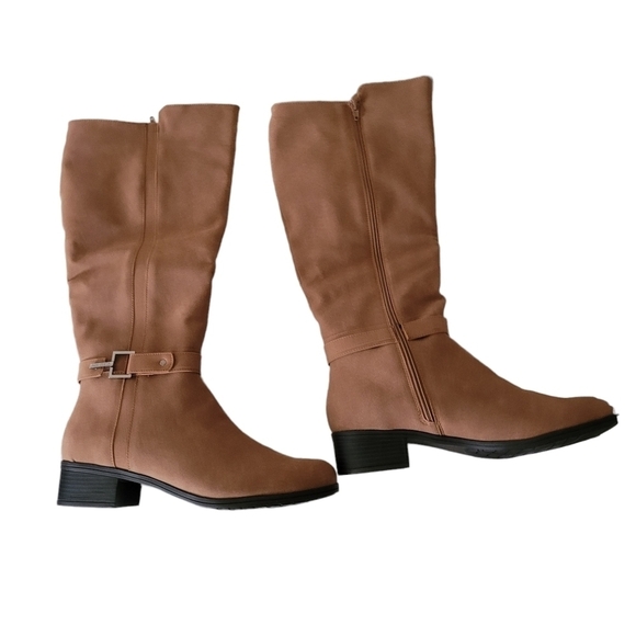 NAUTICA Minetta Tan Knee High Riding Boot Size 10 - Picture 3 of 13